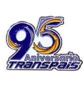 Elegante Pin Broche Metálico 95 Aniversario Transpais 