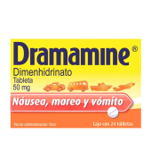 1 Dramamine 50 mg Prevención De Mareo, Náuseas y Vómito
