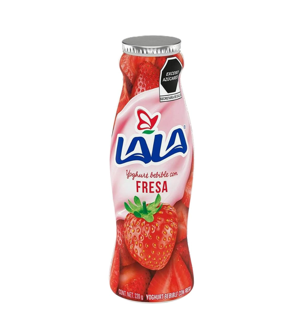 Yogurth Lala 220 gr Bebible Fresa, Durazno, Piña - Coco, Sujeto a Disponibilidad En Tienda