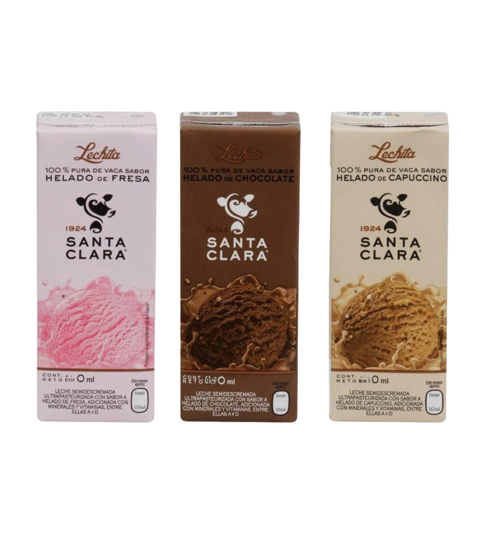 1 Malteada 180 gr Santa Clara Variedad De Sabores