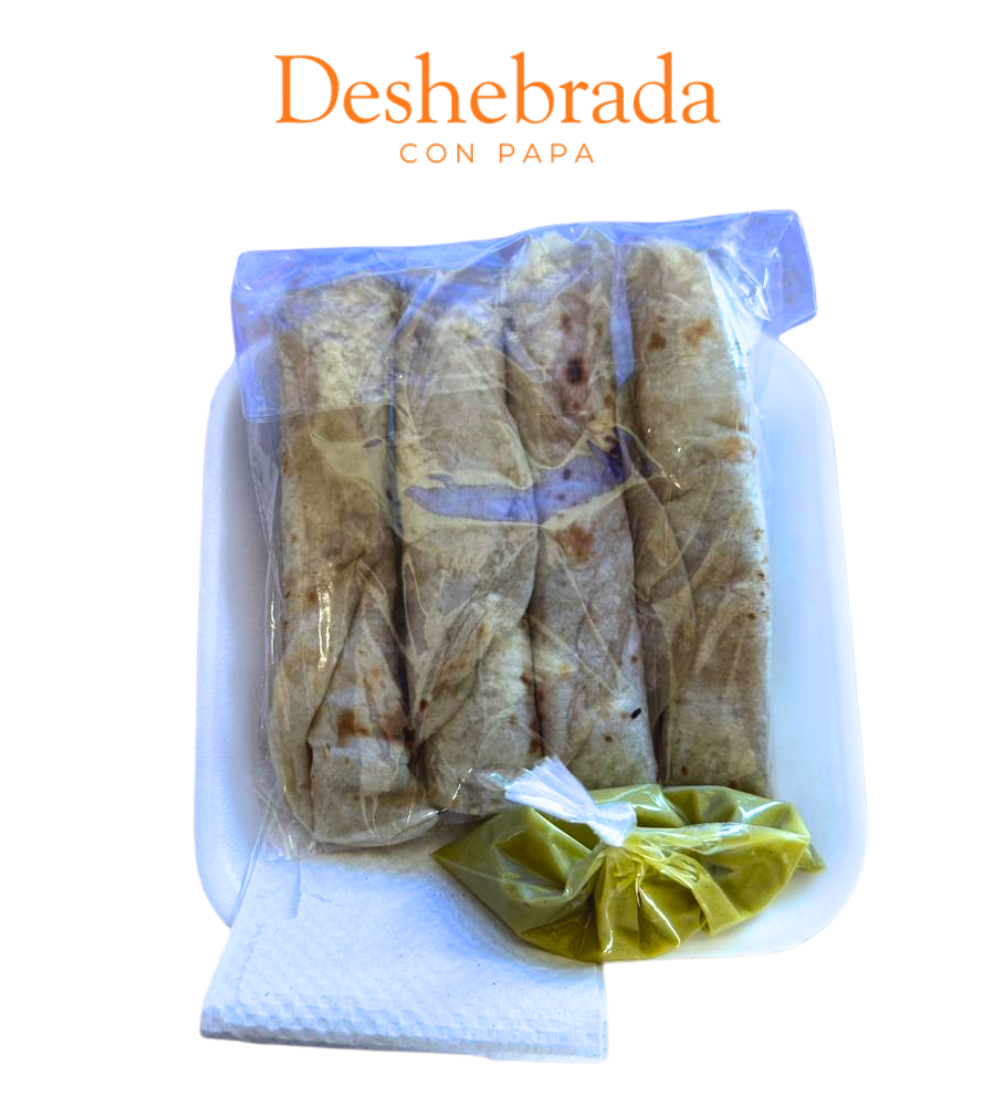 4 Tacos Harina Deshe...